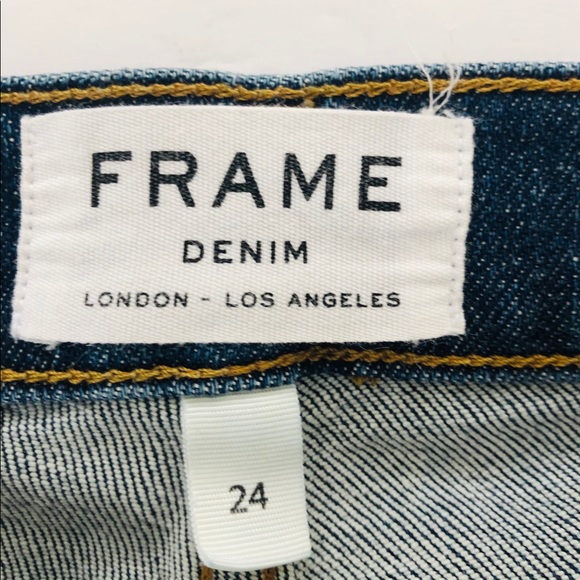 Frame Denim Le Garçon jean w/ side zippper 24 - Picture 8 of 8